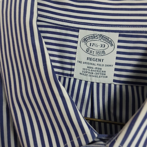 2 Brooks Brothers 17.5/33 Regent long sleeve button downs - Picture 3 of 11